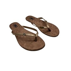 GBG Los Angeles Rose Gold Thong Sandals Size 6.5